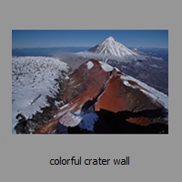 colorful crater wall